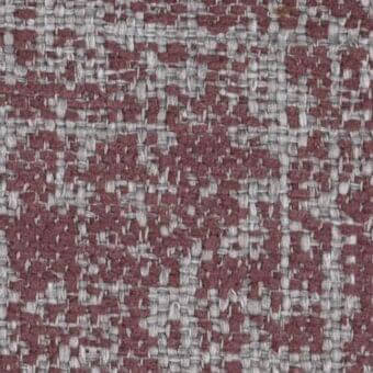 Woven tweed fabric sample, dusty rose and light gray, dense irregular weave with nubby texture, identified as “l93” from Constantini Pietro collection.